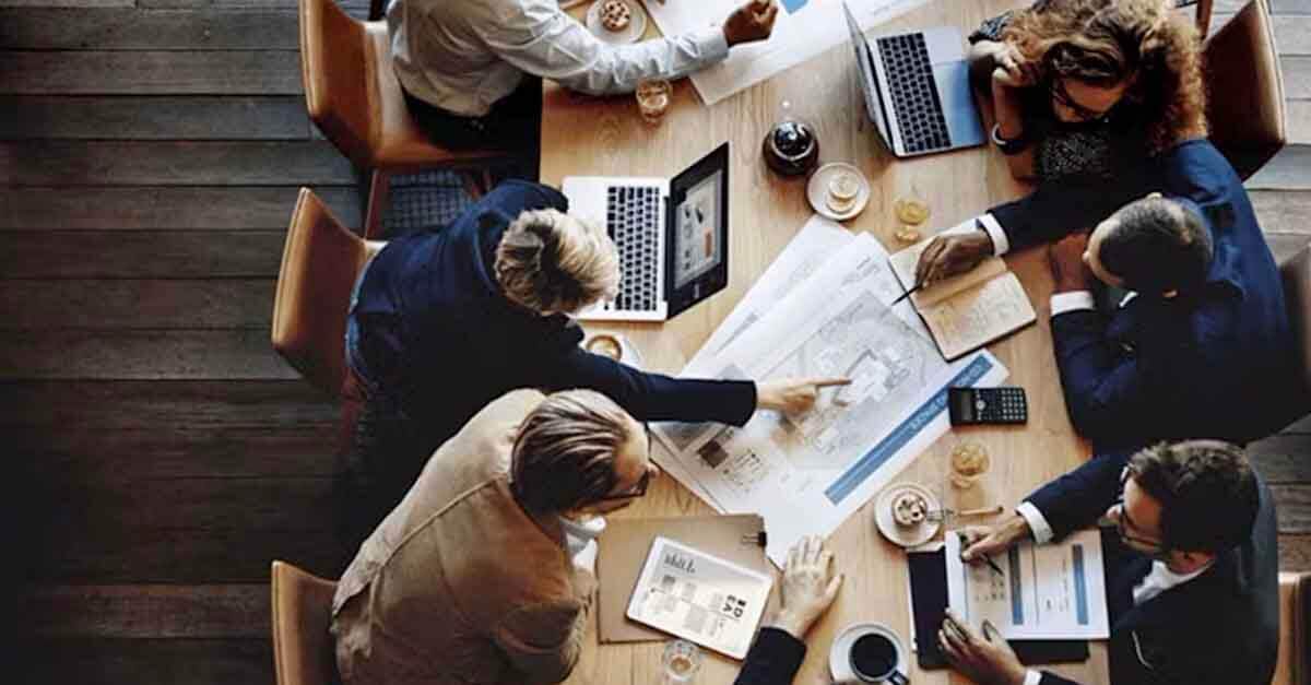 A team collaborating with Lucernex Lease Administration & Accounting software