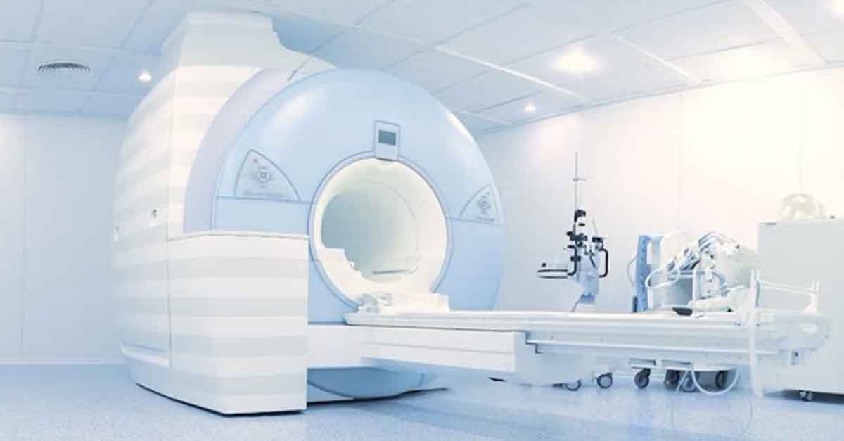 An MRI machine in a medical facility